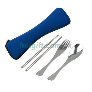 限塑禮品不銹鋼魚尾餐具三件套