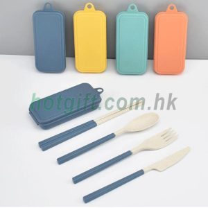 限塑禮品小麥秸稈兒童便攜餐具