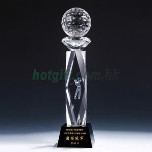 高爾夫球水晶獎盃