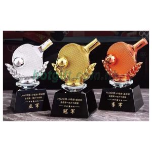 乒乓球水晶獎盃